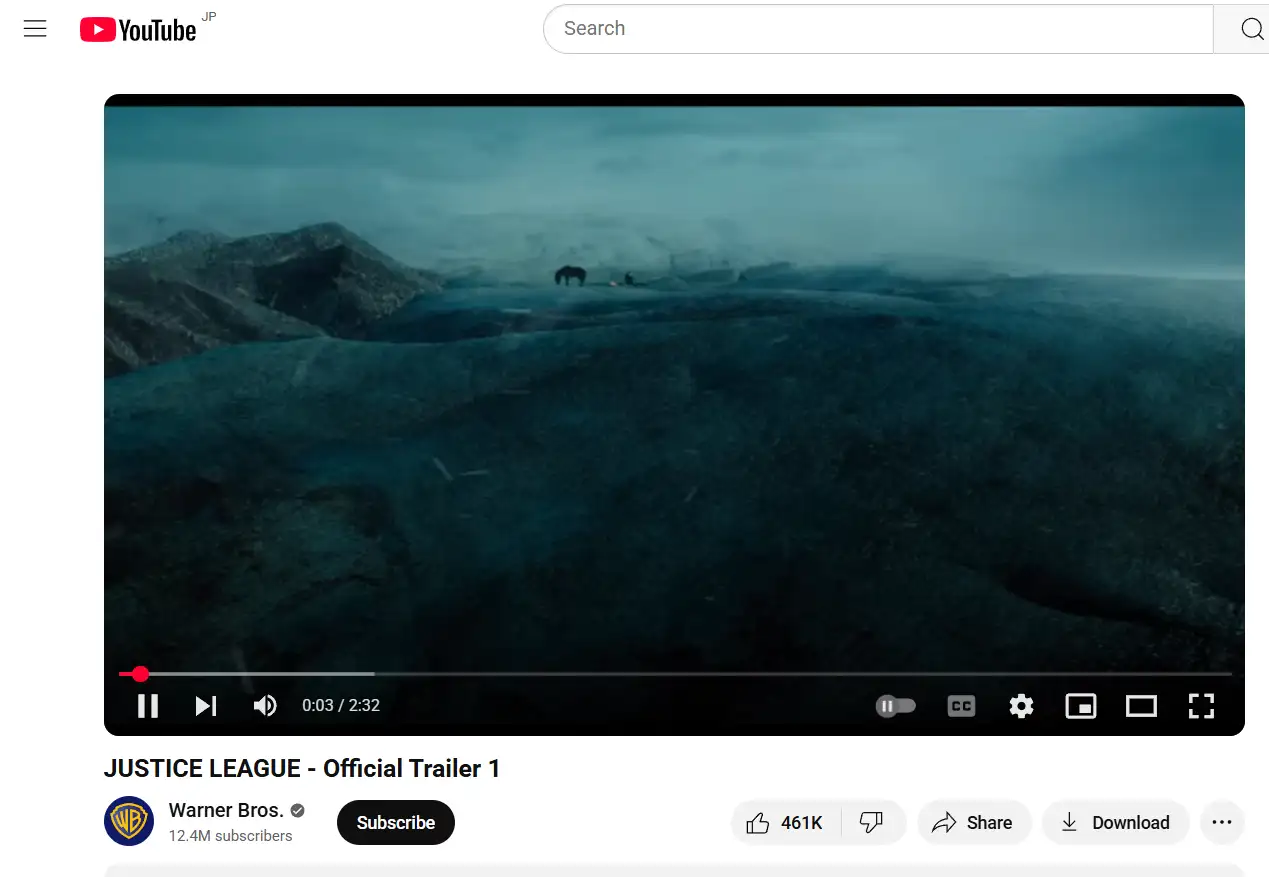 trailer for Justice League